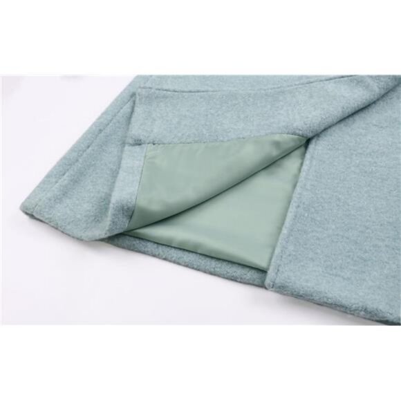 Women Oversized Long Winter Coats Warm Blue - Picture 4 of 6